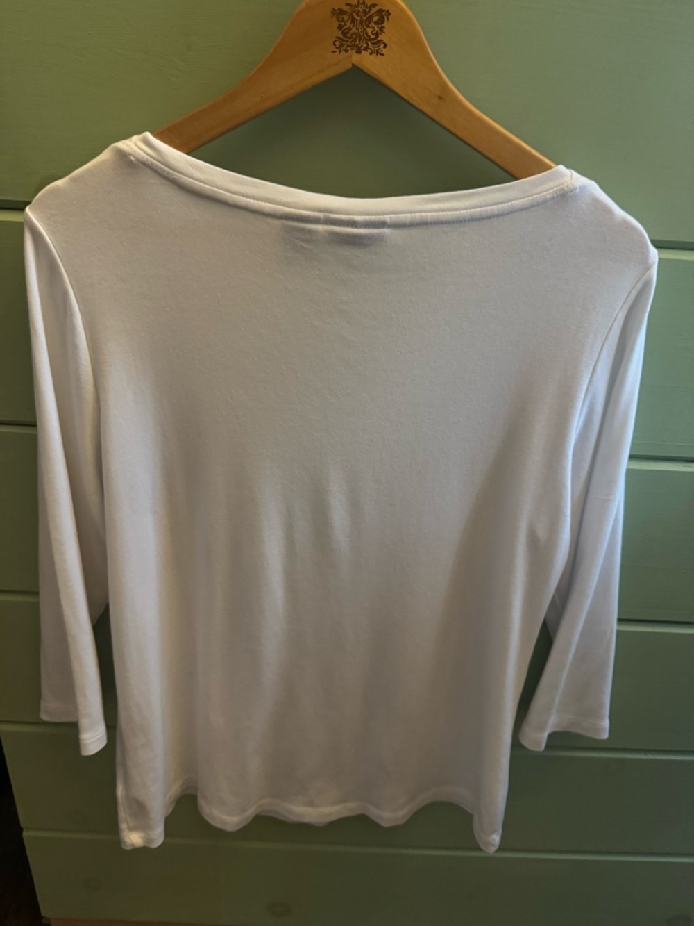 Jones New York White Top 3/4 Sleeve Classic Wardrobe Staple Size XL - Picture 8 of 8
